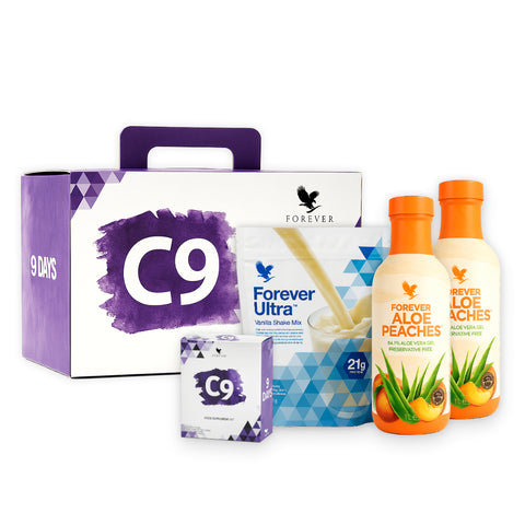 Forever Clean 9 Kur mit Vanille-Shake und Peaches Gel